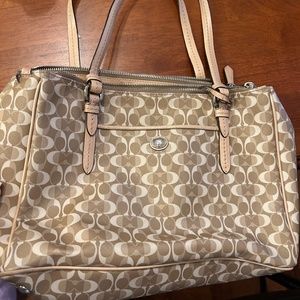 Coach tan purse